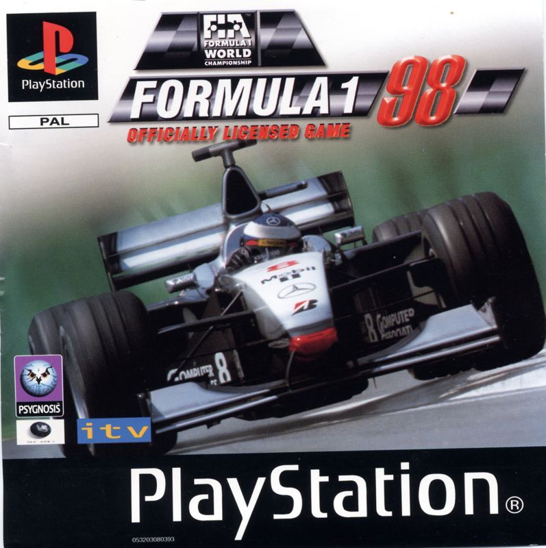 Formula 1 97 box art for Playstation